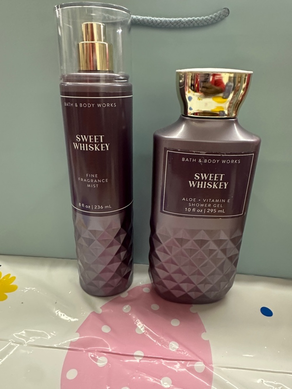 Bath & Body Works Sweet Whiskey Body Wash & Fragrance Mist - Deep Plum